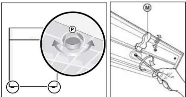 Edy VW 708 - Waterpas - en Deursluitafstelling (fig. 4) - 1