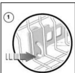 Edy VW 708 - Het bovenste rek verstellen (fig. 16 en 17) - 2