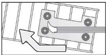Edy VW 708 - Het bovenste rek verstellen (fig. 16 en 17) - 4