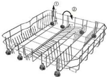 Galanz W60A1A401D - Pointes de rangement du panier inférieur - 1
