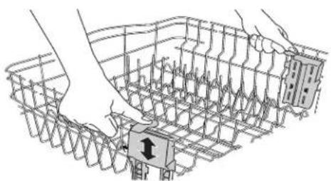 KITCHENAID KDFE304D - Panier supérieur de luxé réglabe à 2 positions - 1