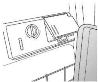 KITCHENAID KDFE304D - IMPORTANT: Ne pas obstruer le distributeur de dédTergent. - 1
