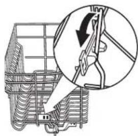 KITCHENAID KDFE304D - To adjust the fold-down tines: - 1