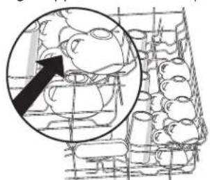 KITCHENAID KDFE304D - Dispositif SURE-HOLD de retenue des tasses et des verres à pied - 1