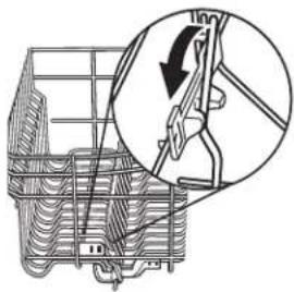 KITCHENAID Architect KDTE404DBL - Pour ajuster les tiges pliables : - 1