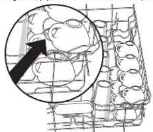 KITCHENAID Architect KDTE404DBL - Dispositif SURE-HOLD® de retenue des tasses et des verres à pied - 1