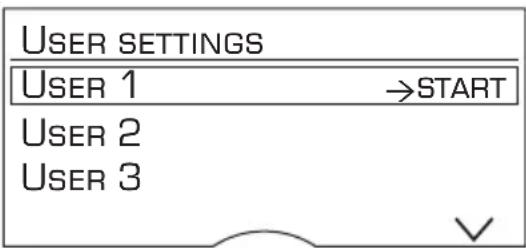 BOSCH TES71221RW - Storing or changing the user - 1