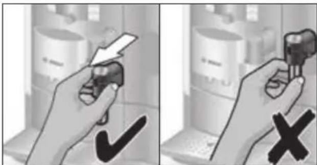 BOSCH TES71221RW - Cleaning the milk system Important: The milk system 10 must be cleaned immediately after use! - 1