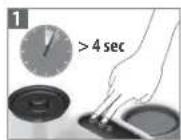 MAGIMIX U Milk Nespresso - RéINITIALISATION DES RÉGLAGES USINE/RESET TO FACTORY SETTINGS - 1