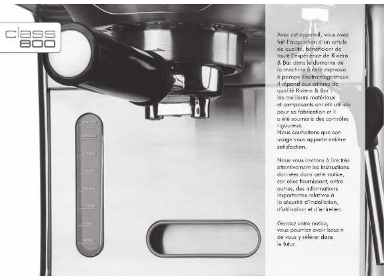RIVIERA & BAR CE 826 A - notice d'utilisation - 2