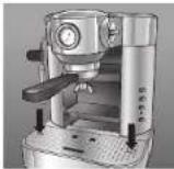 RIVIERA & BAR CE 820 A - Réglage de la grille repose-tasses : - 2