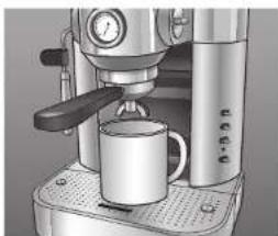 RIVIERA & BAR CE 820 A - Réglage de la grille repose-tasses : - 1