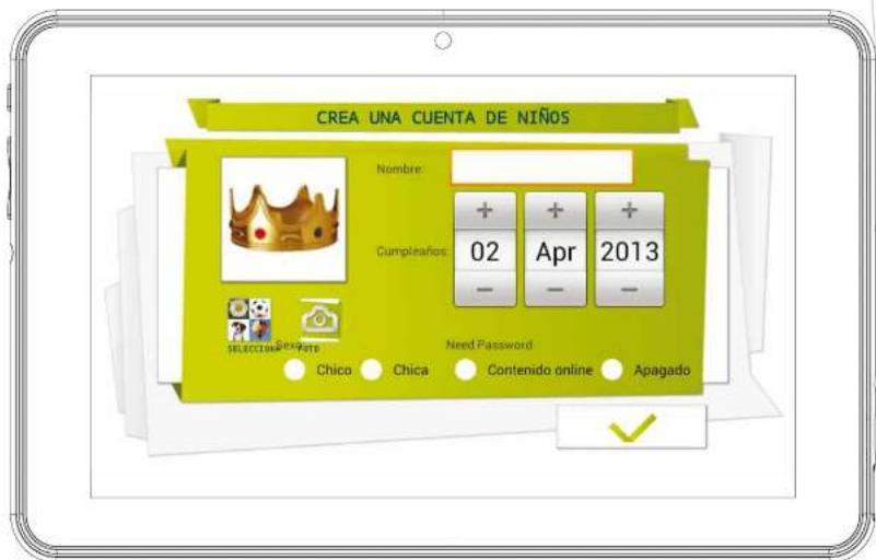 INGO Pro 7 - CREAR UNA CUENTA DE NIÑOS - 1