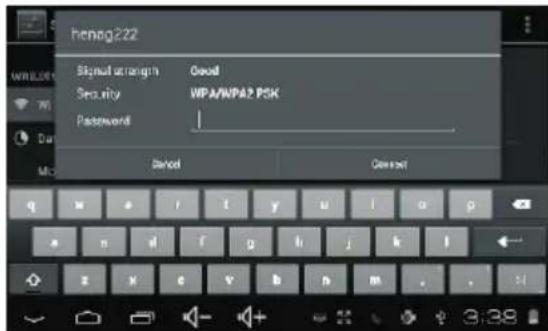 LENCO TAB711 - Connect to a Wi-Fi network - 1