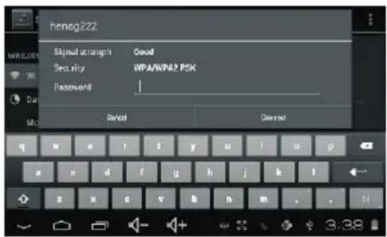 LENCO TAB711 - Selezione una red Wi-Fi disponible a la que connectarse: - 1