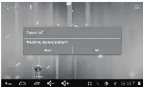 LENCO TAB711 - De tablet in-/uitschakelen - 1