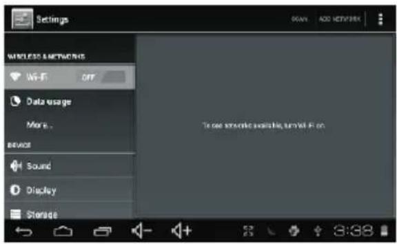 LENCO TAB711 - Connect to a Wi-Fi network - 3