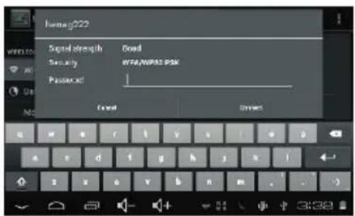 LENCO TAB711 - Auswahle eines verfügbarbaren Wi-Fi Netzwerks zum Verbinden: - 1