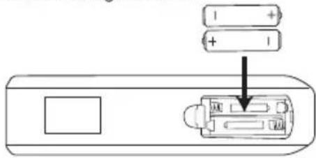 TOKAI LTL 1406 CK - Batteries Installation of Remote-Control Unit - 2