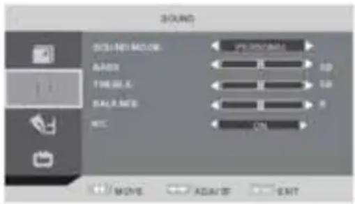 TOKAI LTL 1406 CK - MENU DE CONFIGURACION AUDIO - 1