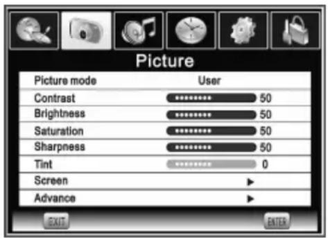 CHANGHONG E19X718 - Menu Image - 1