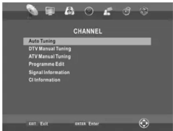 CHANGHONG EF22F718 - Programm-Menu einrichten - 1