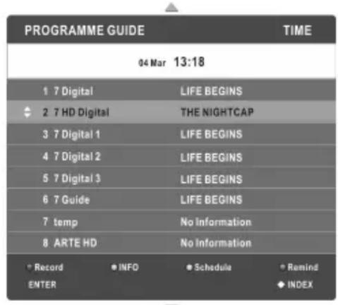 CHANGHONG EF22F718 - Programmführer (Im DTV-Modus) - 1
