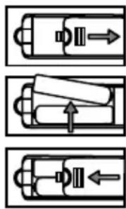 CHANGHONG EF22F718 - Inlocuirea bateriilor - 1