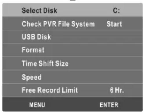 CHANGHONG EF22F718 - Contorleer het PVR-bestandssystem: - 1