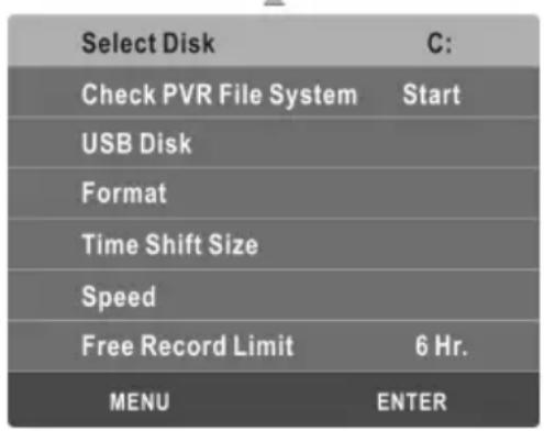 CHANGHONG EF22F868SD - Verificare de Sistemul filei PVR: - 1