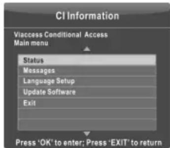 CHANGHONG EF22F868SD - Information CI (en mode DTV) - 1