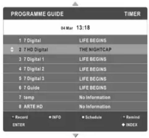 CHANGHONG EF24F868SD - PROGRAMMAGIDS (in de DTV-modus) - 1