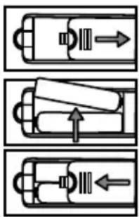 CHANGHONG EF24F868SD - Sostituzione delle batterie - 1