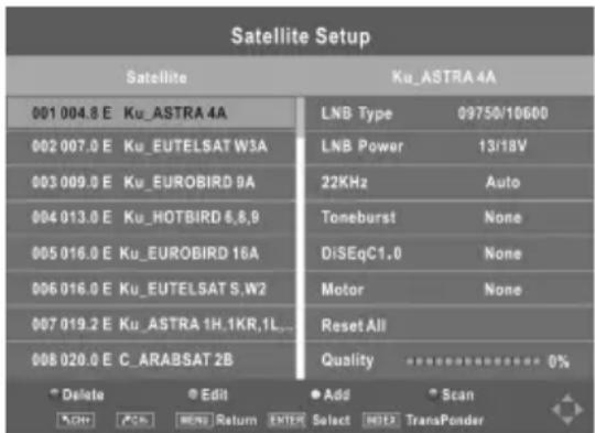 CHANGHONG EF24F898S - Satelliteneinstellung - 2