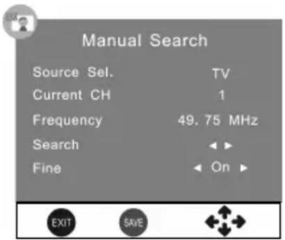 CHANGHONG EF32T718D - Recherche manuelle - 1