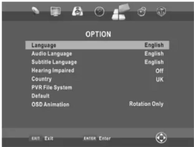 CHANGHONG EF32F868S - Configurer le menu options - 2