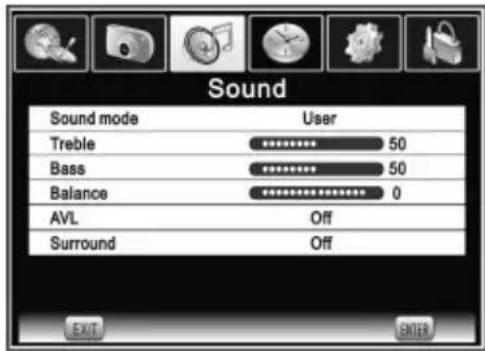 CHANGHONG EF46T718D - Menu[Dzwięku] - 1