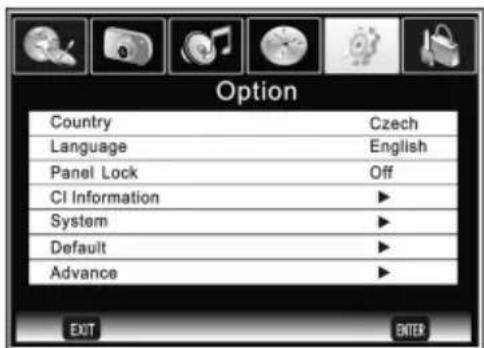 CHANGHONG EF46T718D - Menu Opcji - 1