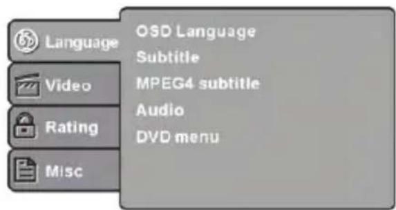 Odys Mono X26 - Spracheinstellung (Language) - 1