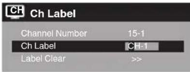 SANSUI SLED2237 - To create channel labels - 2