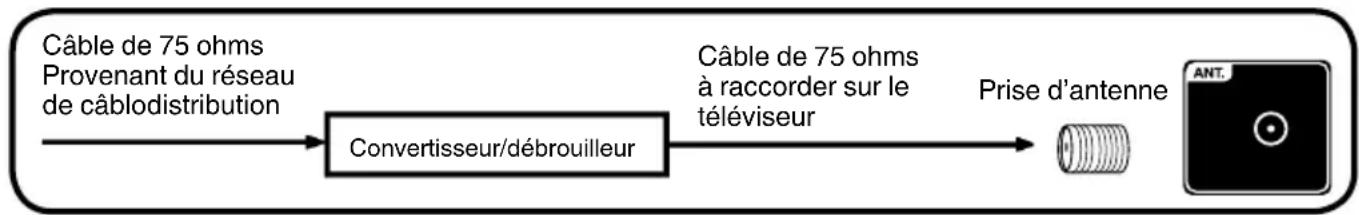 SANSUI SLED2237 - Raccordement au réseau de câblodistribution - 2