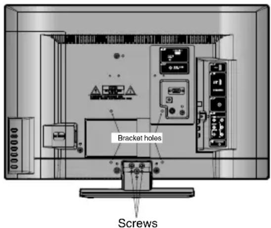 SANSUI SLED2237 - Notes when mounting the TV on a wall - 1