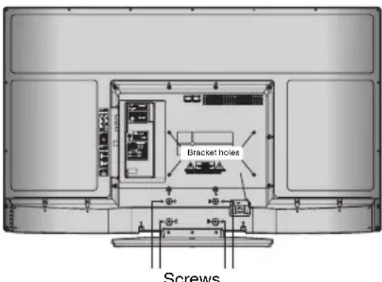 SANSUI SLED3900 - Notes when mounting the TV on a wall - 1