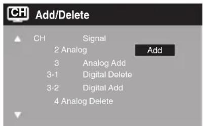 SANSUI SLED3900 - Add/Delete channel - 1