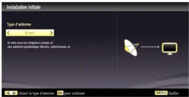 SCHAUB LORENZ 22LED5500CT - Installation du Satellite - 1