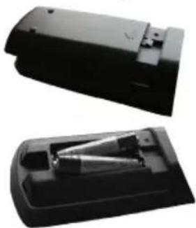 SCHAUB LORENZ 22LED5500CT - Einlegen der Batterien in die Fernbedienung - 1