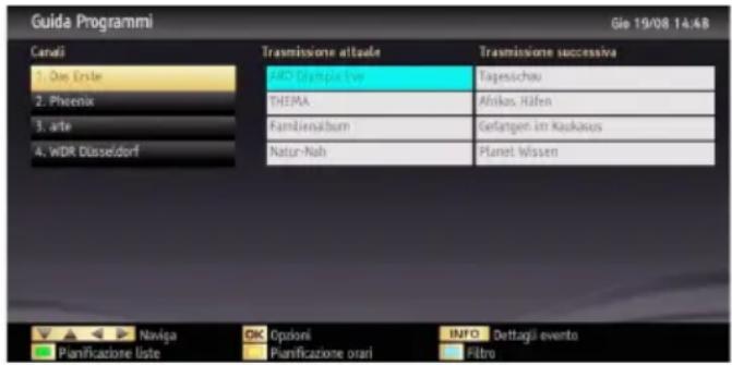SCHAUB LORENZ 22LE5500CT - Guida programmazione elettronica (Electronic Programme Guide - EPG) - 1
