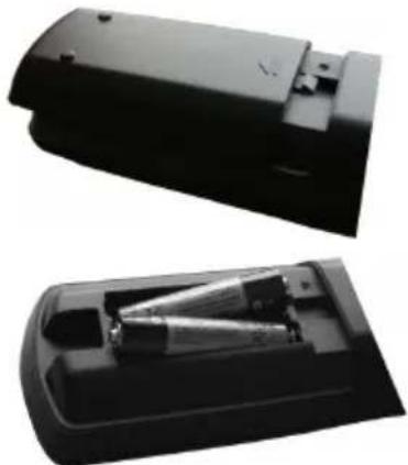 SCHAUB LORENZ 22LE5500CT - Installing the Batteries to the Remote - 1