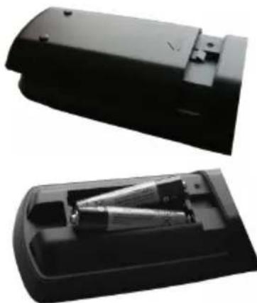 SCHAUB LORENZ 22LE5500CT - Einlegen der Batterien in die Fernbedienung - 1