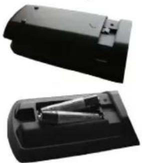 SCHAUB LORENZ 26LED4800CT - Einlagen der Batterien in die Fernbedienung - 1
